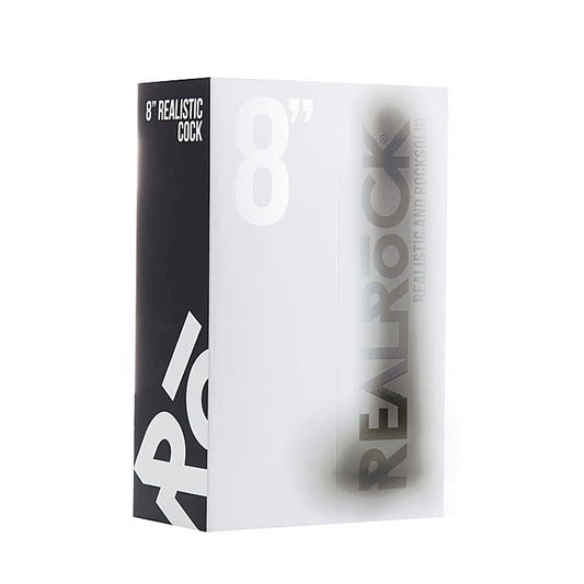 Real Rock 8" Realistic Cock With Scrotum by Shots Toys