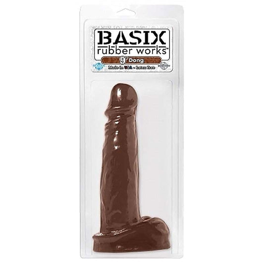 Basix 9 Inch Suction Cup Realistic Dong by Pipedream