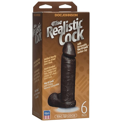 The Realistic Cock with Balls 6 Inch by Doc Johnson