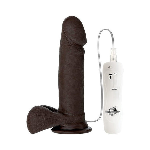 The Vibro 6 Inch Realistic Cock with Balls by Doc Johnson