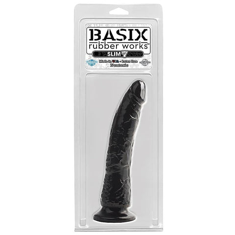 Basix 7 Inch Slim Realistic Dong with Suction Cup