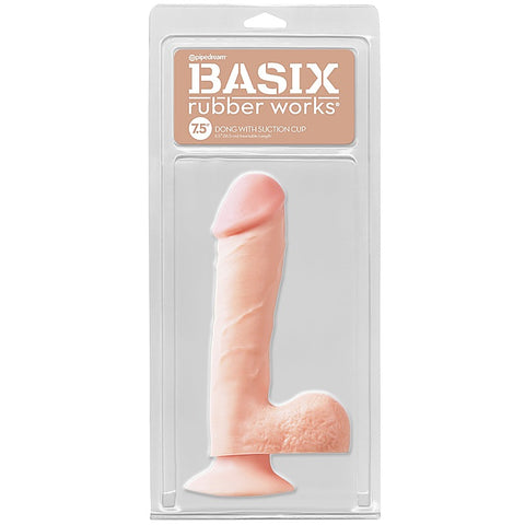 Basix 7.5 Inch Realistic Dong with Suction Cup by Pipedream