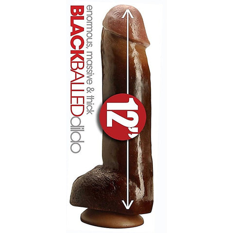 Black Balled 12 Inch Dildo by C1R Releasing