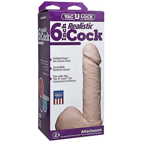Vac-U-Lock 6 Realistic Cock by Doc Johnson