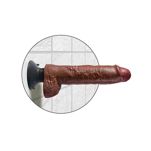 King Cock 10 Inch Vibrating Cock with Balls