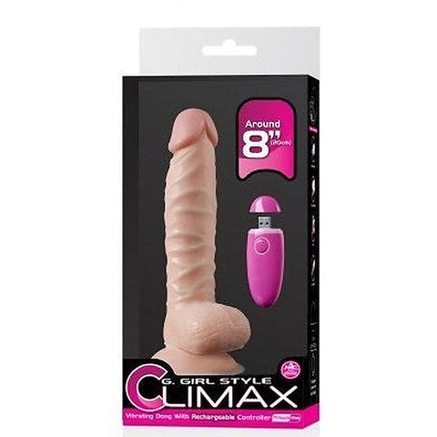 G-Girl Style 8" Climax Vibrating Dong by NANMA Corporation