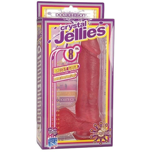 Crystal Jellies 8 Ballsy Cock with Suction Cup Base