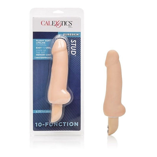 Stud 10 Function PureSkin Vibrating Cock