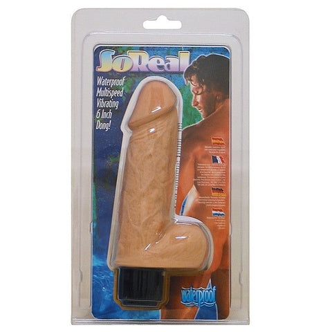 So Real 6 Inch Realistic Vibrating Dong by Seven Creations