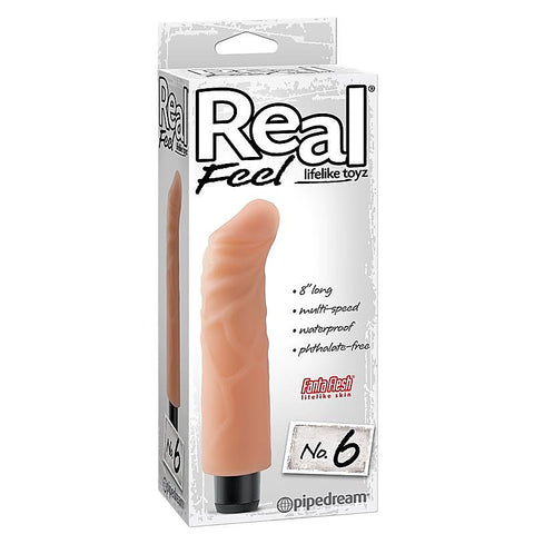Real Feel Lifelike Toyz Vibrating Dong No. 6 by Pipedream