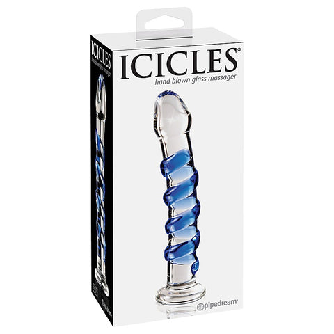 Icicles No. 05 Hand Blown Glass Dildo by Pipedream Products