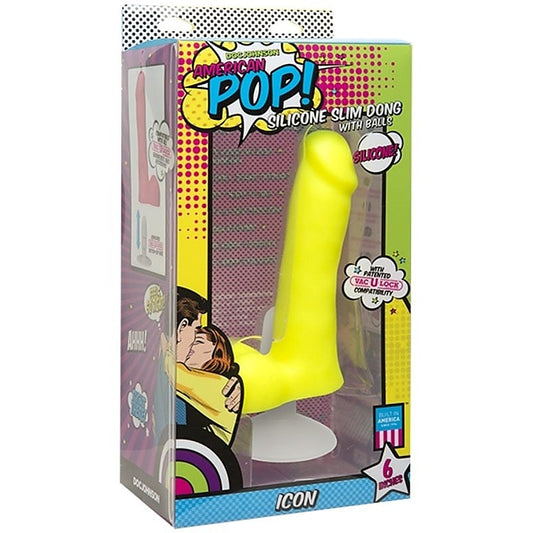 American Pop Icon Realistic Dong With Ball by Doc Johnson