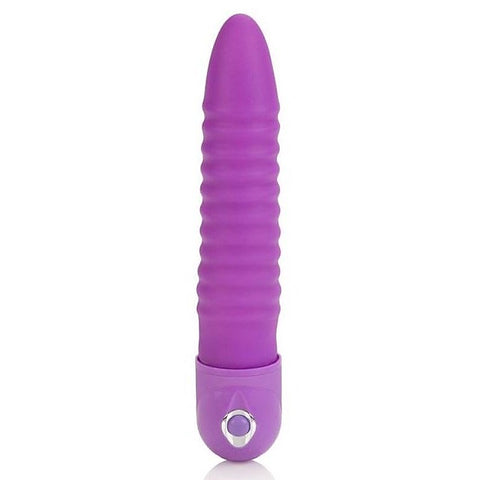 Waterproof Power Stud Ribbed Purple by California Exotics