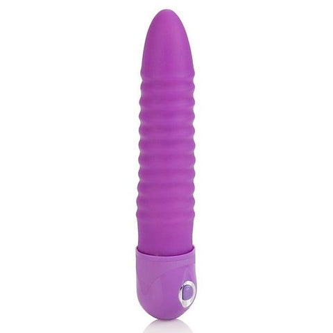 Waterproof Power Stud Ribbed Purple by California Exotics
