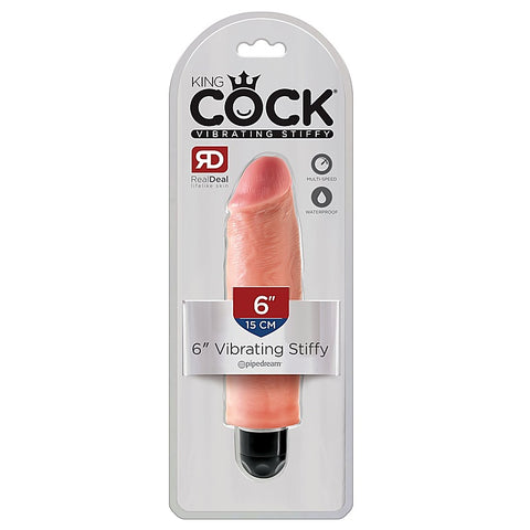 King Cock 6 Inch Vibrating Stiffy Realistic Dildo