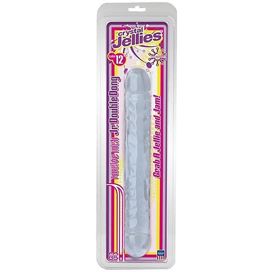 Crystal Jellies 12 Inch Jr. Double Dong by Doc Johnson