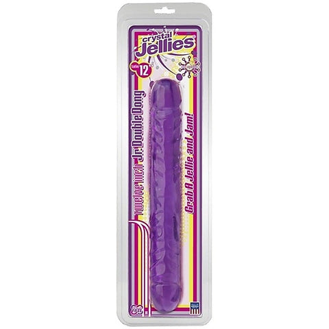 Crystal Jellies 12 Inch Jr. Double Dong by Doc Johnson