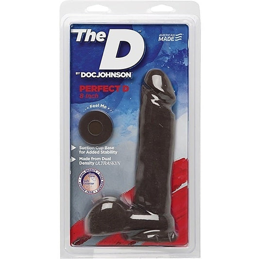 The D Perfect D 8 Inch Chocolate by Doc Johnson