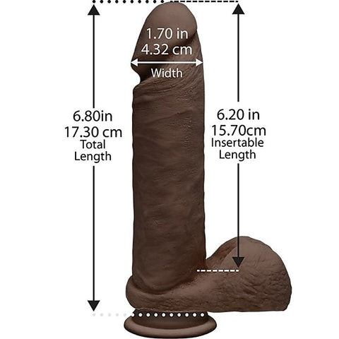 The D Perfect D 8 Inch Chocolate by Doc Johnson