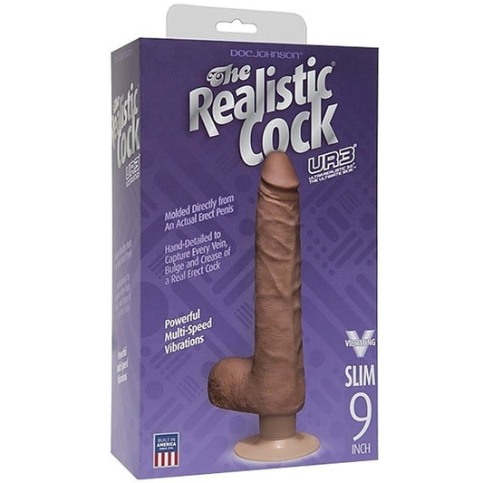Realistic Cock UR3 Vibrating Slim by Doc Johnson