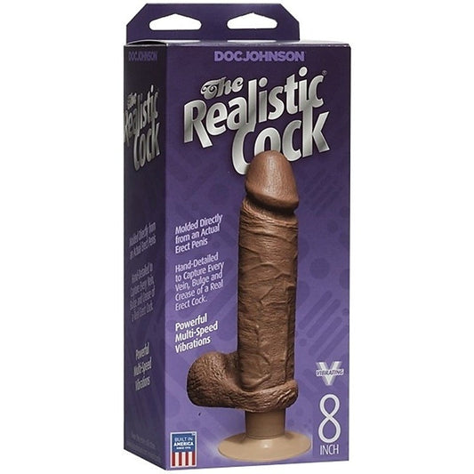 The Realistic Cock Vibrating 8 Inch by Doc Johnson