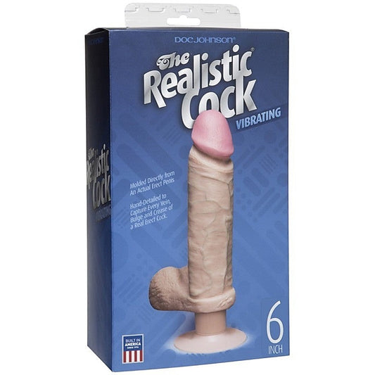 The Realistic Cock Vibrating 6 Inch by Doc Johnson