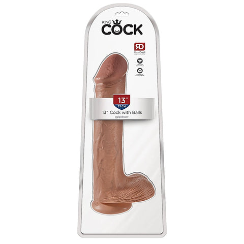 King Cock 13 Inch Realistic Cock with Balls