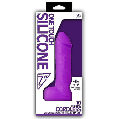 One Touch Silicone 7" Vibrator by NANMA Corporation