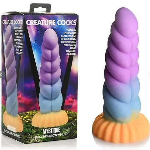 Mystique Silicone Unicorn Dildo by XR Brands
