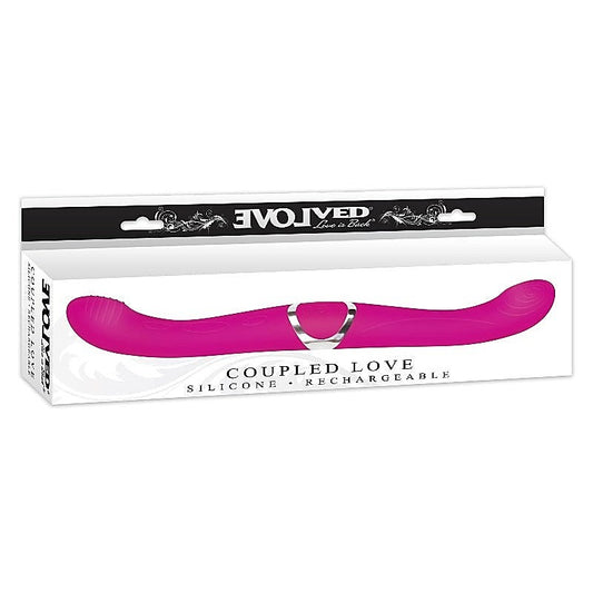Coupled Love Vibrating Silicone Double Ender by Evolved