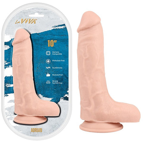 Adrian 10 Inches Harness Dildo by La Viva