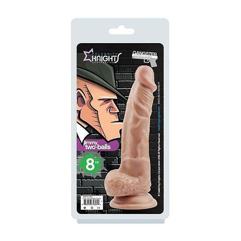 Gangster Dildo Jimmy Two-Balls 8 Inch by La Viva