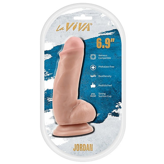 Jordan 6.9 Inches Dual Density Dildo by La Viva