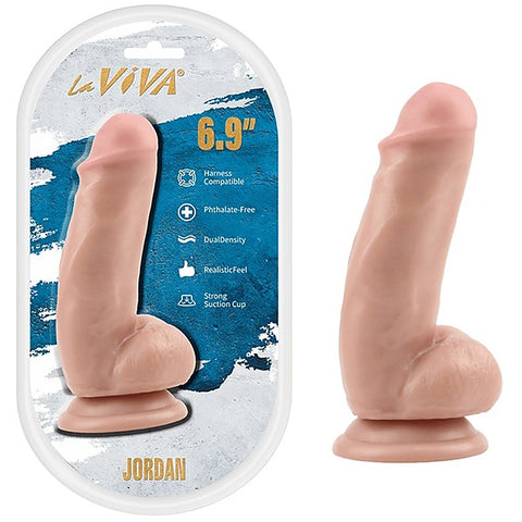 Jordan 6.9 Inches Dual Density Dildo by La Viva
