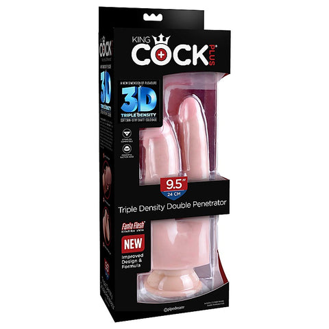 King Cock 9.5 Inch Triple Density Double Penetrator Dong