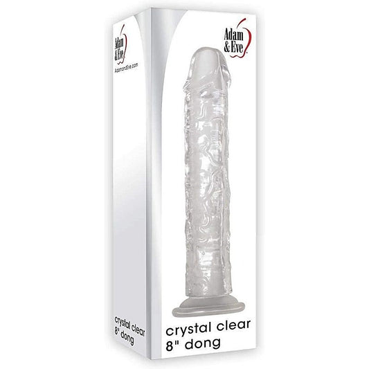 Crystal Clear 8 inch Dong by Adam & Eve