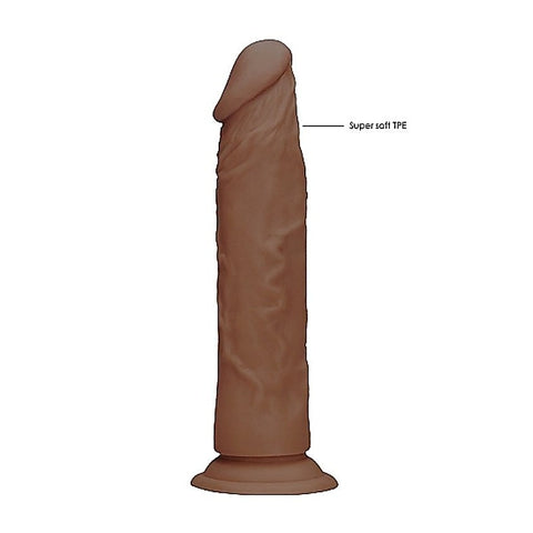 Realrock Skin Dildo Brown by Shots Toys