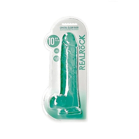 RealRock Realistic Dildo with Balls 10" by Shots Toys