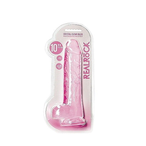 RealRock Realistic Dildo with Balls 10" by Shots Toys