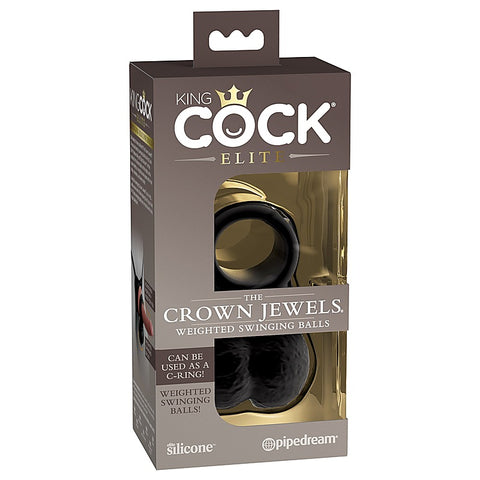 King Cock Elite The Crown Jewels Weighted Silicone Balls