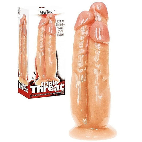 Triple Threat 3 Cock Dildo by Icon Brands