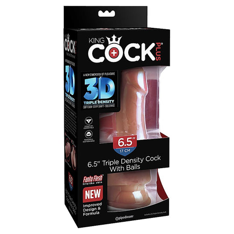 King Cock Plus 6.5 Inch Triple Density Cock with Balls