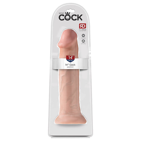 King Cock 14 Inch Suction Cup Realistic Dong