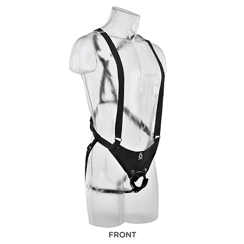 King Cock 11 Inch Two Cocks One Hole Hollow Strap-on System