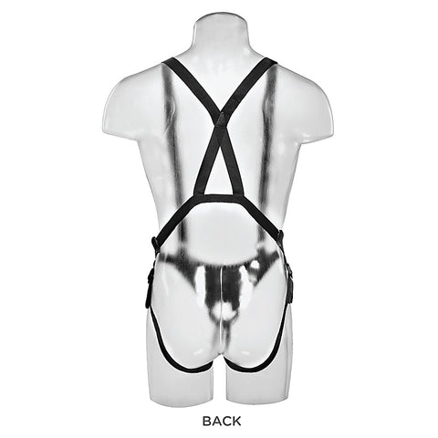 King Cock 11 Inch Two Cocks One Hole Hollow Strap-on System