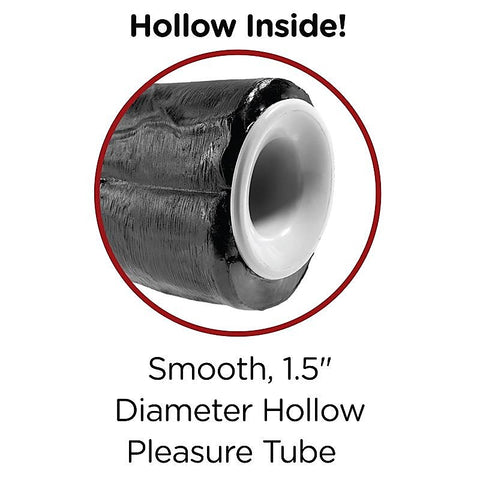 King Cock 11 Inch Two Cocks One Hole Hollow Strap-on System