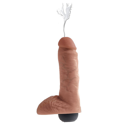 King Cock 8 Inch Realistic Squirting Cock with Balls