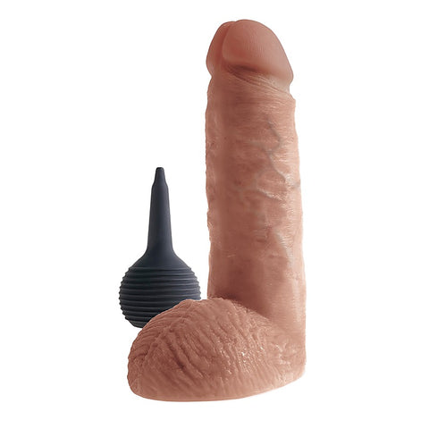 King Cock 8 Inch Realistic Squirting Cock with Balls