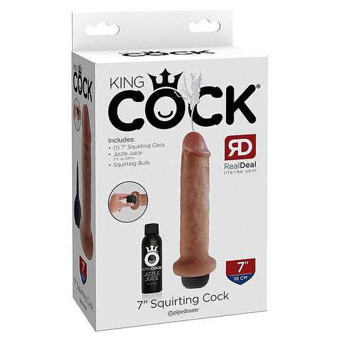 King Cock 7 Inch Realistic Squirting Cock