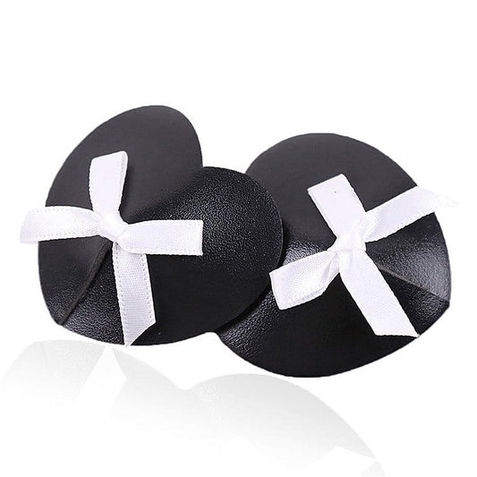 Black Heart White Box Nipple Pasties by Ella Bidoe